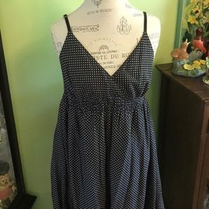 No Boundaries retro look tiny polka dot sundress